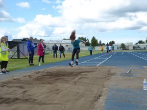 Long Jump at Middle School Track Meet