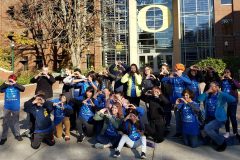 AVID students on U of Oregon campus