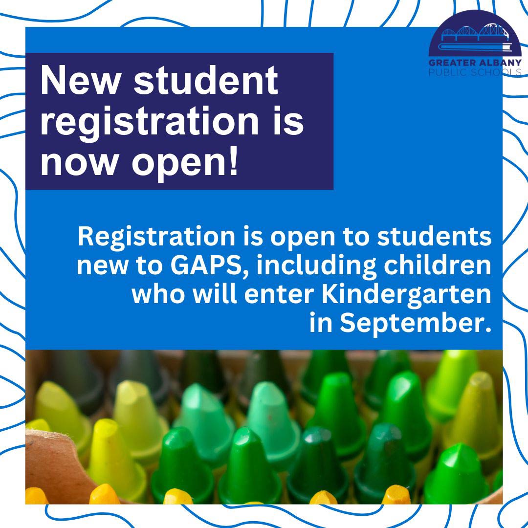 New student registration is now open! / ¡Las inscripciónes ya están abiertas para nuevos estudiantes!